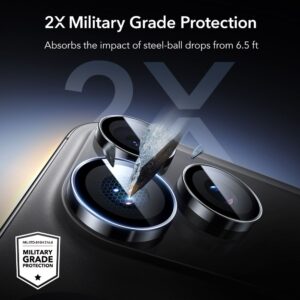 ESR Armorite kameros apsauga skirta Apple iPhone 14 Pro / Pro Max / 15 Pro / Pro Max / 16 Pro / Pro Max / 17 Pro / Pro Max - juodos spalvos - Image 5