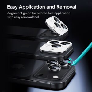 ESR Armorite kameros apsauga skirta Apple iPhone 14 Pro / Pro Max / 15 Pro / Pro Max / 16 Pro / Pro Max / 17 Pro / Pro Max - Clear - Image 8