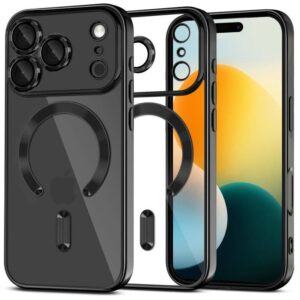 Tech-Protect MagFlex MagSafe dėklas skirtas Apple iPhone 17 Pro Max - skaidrus juodos spalvos