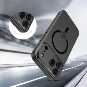 Tech-Protect MagSlim MagSafe dėklas skirtas Apple iPhone 17 - matinis juodos spalvos - Image 5