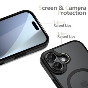 Tech-Protect MagMat MagSafe dėklas skirtas Apple iPhone 17 - matinės juodos spalvos - Image 3