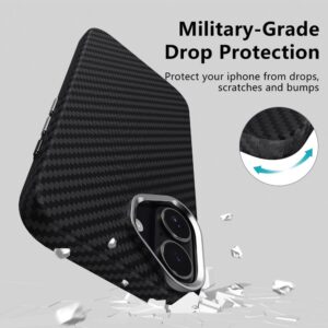 Tech-Protect Ion Carbon MagSafe dėklas skirtas Apple iPhone 17 - juodos spalvos ir sidabro spalvos - Image 4