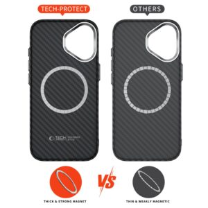 Tech-Protect Ion Carbon MagSafe dėklas skirtas Apple iPhone 17 - juodos spalvos ir sidabro spalvos - Image 5