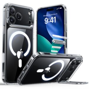 ESR Classic Hybrid Kickstand MagSafe dėklas skirtas Apple iPhone 17 Pro - skaidrus