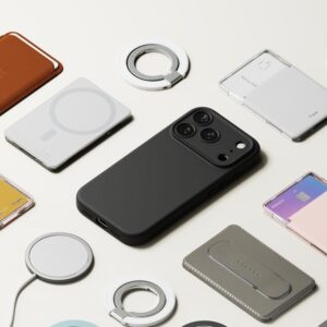 Ringke Silicone Magnetic MagSafe dėklas skirtas Apple iPhone 17 Pro Max - juodos spalvos - Image 9