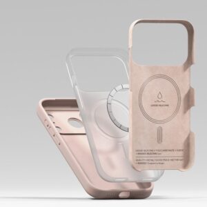 Ringke Silicone Magnetic MagSafe dėklas skirtas Apple iPhone 17 Pro Max - rožinės spalvos - Image 6