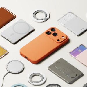 Ringke Silicone Magnetic MagSafe dėklas skirtas Apple iPhone 17 Pro Max - oranžinės spalvos - Image 9