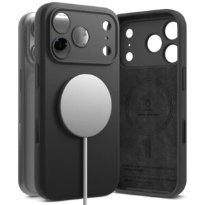 Ringke Silicone Magnetic MagSafe dėklas skirtas Apple iPhone 17 Pro - violetinės spalvos