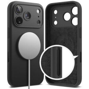 Ringke Silicone Magnetic MagSafe dėklas skirtas Apple iPhone 17 Pro - violetinės spalvos - Image 3