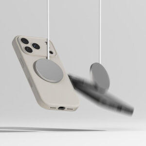 Ringke Silicone Magnetic MagSafe dėklas skirtas Apple iPhone 17 Pro - Beige - Image 8