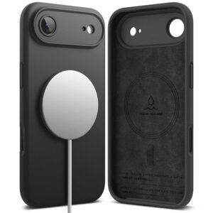 Ringke Silicone Magnetic MagSafe dėklas skirtas Apple iPhone 17 Air - juodos spalvos - Image 2