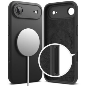 Ringke Silicone Magnetic MagSafe dėklas skirtas Apple iPhone 17 Air - juodos spalvos - Image 3