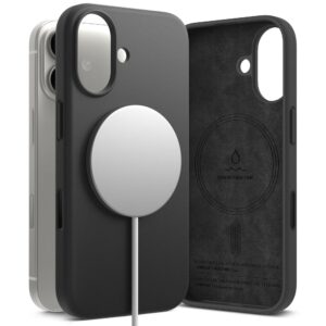 Ringke Silicone Magnetic MagSafe dėklas skirtas Apple iPhone 17 - violetinės spalvos