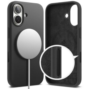 Ringke Silicone Magnetic MagSafe dėklas skirtas Apple iPhone 17 - violetinės spalvos - Image 3