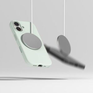 Ringke Silicone Magnetic MagSafe dėklas skirtas Apple iPhone 17 Pro - mėtų spalvos - Image 8