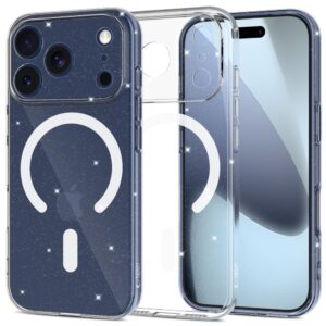 Tech-Protect FlexAir MagSafe dėklas skirtas Apple iPhone 17 Pro - skaidrus Glitter