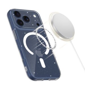 Tech-Protect FlexAir MagSafe dėklas skirtas Apple iPhone 17 Pro - skaidrus Glitter - Image 2