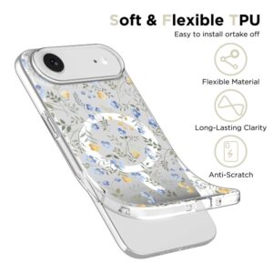 Tech-Protect FlexAir MagSafe dėklas skirtas Apple iPhone 17 Air - Daisies with Leaves - Image 3