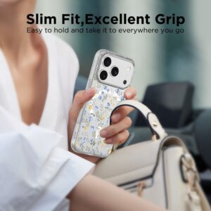 Tech-Protect FlexAir MagSafe dėklas skirtas Apple iPhone 17 Pro Max - Daisies with Leaves - Image 4