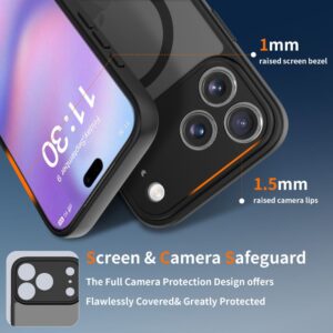 Tech-Protect BasicMag MagSafe dėklas skirtas Apple iPhone 17 Pro Max - matinis juodos spalvos