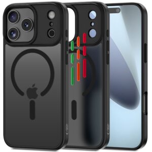 Tech-Protect MagMat XT 4-set MagSafe dėklas skirtas Apple iPhone 17 Pro - matinis juodos spalvos