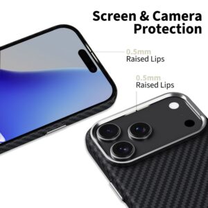 Tech-Protect Ion Carbon MagSafe dėklas skirtas Apple iPhone 17 Pro Max - Gray/juodos spalvos - Image 2