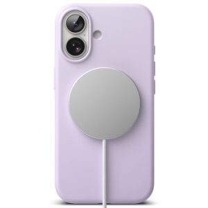 Ringke Silicone Magnetic MagSafe dėklas skirtas Apple iPhone 17 - violetinės spalvos - Image 5