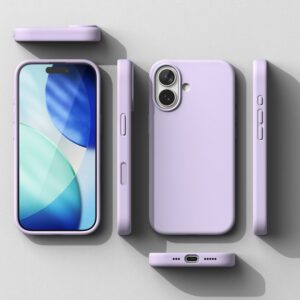 Ringke Silicone Magnetic MagSafe dėklas skirtas Apple iPhone 17 - violetinės spalvos - Image 7