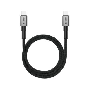Tech-Protect Ultraboost DNA MagTwist USB-C PD kabelis 100W / 5A 100 cm - pilkos spalvos - Image 2