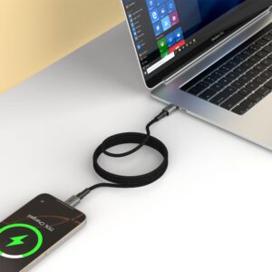 Tech-Protect Ultraboost DNA MagTwist USB-C PD kabelis 100W / 5A 100 cm - pilkos spalvos - Image 6