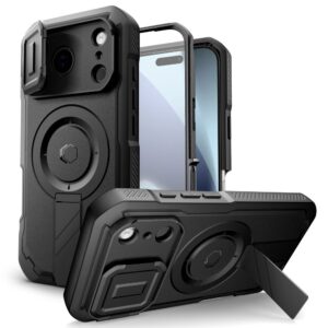 Tech-Protect Kevlar MagSafe dėklas skirtas Apple iPhone 17 Pro - juodos spalvos