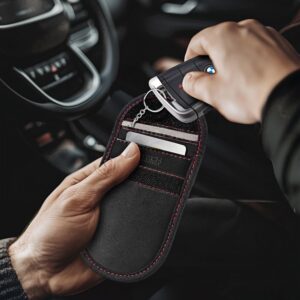 Tech-Protect KLR100 RFID dėklas - juodos spalvos ir raudonos spalvos - Image 4