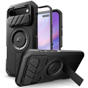 Tech-Protect Kevlar MagSafe dėklas skirtas Apple iPhone 17 Air - juodos spalvos