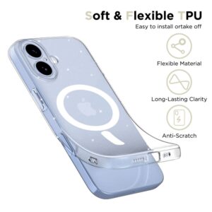 Tech-Protect FlexAir MagSafe dėklas skirtas Apple iPhone 17 - skaidrus Glitter - Image 3