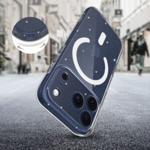 Tech-Protect FlexAir MagSafe dėklas skirtas Apple iPhone 17 Pro Max - skaidrus Glitter - Image 5