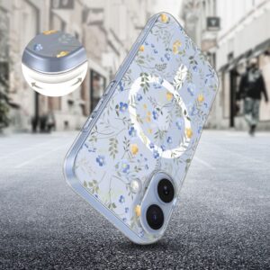 Tech-Protect FlexAir MagSafe dėklas skirtas Apple iPhone 17 - Daisies with Leaves - Image 2