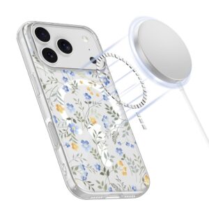 Tech-Protect FlexAir MagSafe dėklas skirtas Apple iPhone 17 Pro - Daisies with Leaves - Image 2