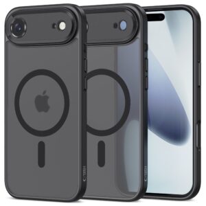 Tech-Protect MagCam MagSafe dėklas skirtas Apple iPhone 17 Air - matinis juodos spalvos