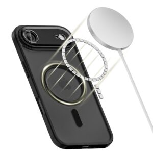 Tech-Protect MagCam MagSafe dėklas skirtas Apple iPhone 17 Air - matinis juodos spalvos - Image 3
