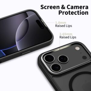 Tech-Protect MagEdge MagSafe dėklas skirtas Apple iPhone 17 Pro Max - matinis juodos spalvos - Image 2