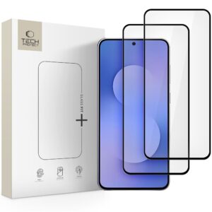 Tech-Protect Glass Fit+ 2-pack apsauginis stiklas skirta Samsung Galaxy S25 FE - black