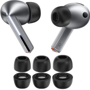 Tech-Protect Ear Tips for Samsung Galaxy Buds 3 Pro in sizes S / M / L - black (3 vnt) - Image 2