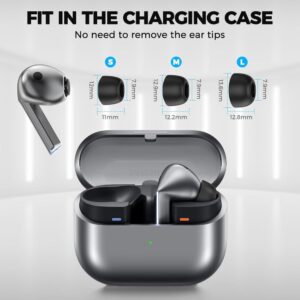 Tech-Protect Ear Tips for Samsung Galaxy Buds 3 Pro in sizes S / M / L - black (3 vnt) - Image 3