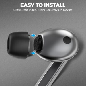 Tech-Protect Ear Tips for Samsung Galaxy Buds 3 Pro in sizes S / M / L - black (3 vnt) - Image 4