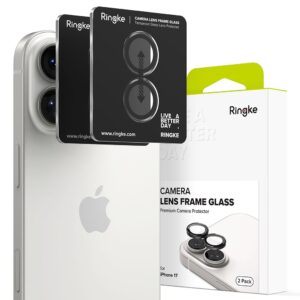 Ringke Camera Frame Protector 2-pack skirtas Apple iPhone 17 - juodos spalvos
