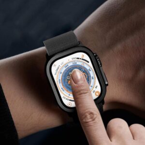 Tech-Protect Glass Ring 2-pack skirtas Apple Watch Ultra 49mm - juodos spalvos - Image 3