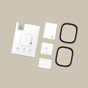 Tech-Protect Glass Ring 2-pack skirtas Apple Watch Ultra 49mm - juodos spalvos - Image 5