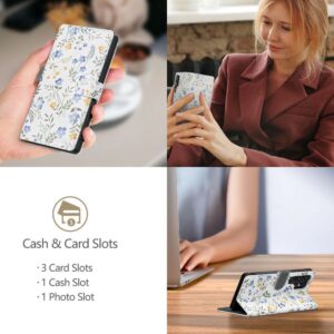 Tech-Protect Wallet dėklas skirtas Samsung Galaxy A26 5G / A17 4G / 5G - Daisies with Leaves - Image 3