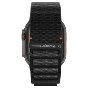 Apyrankė Spigen WBF1 Strap for Apple Watch 44 / 45 / 46 / 49 mm - juodos spalvos - Image 5