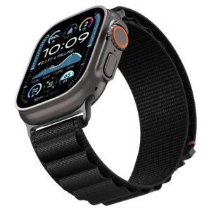 Apyrankė Spigen WBF1 Strap for Apple Watch 44 / 45 / 46 / 49 mm - juodos spalvos - Image 8